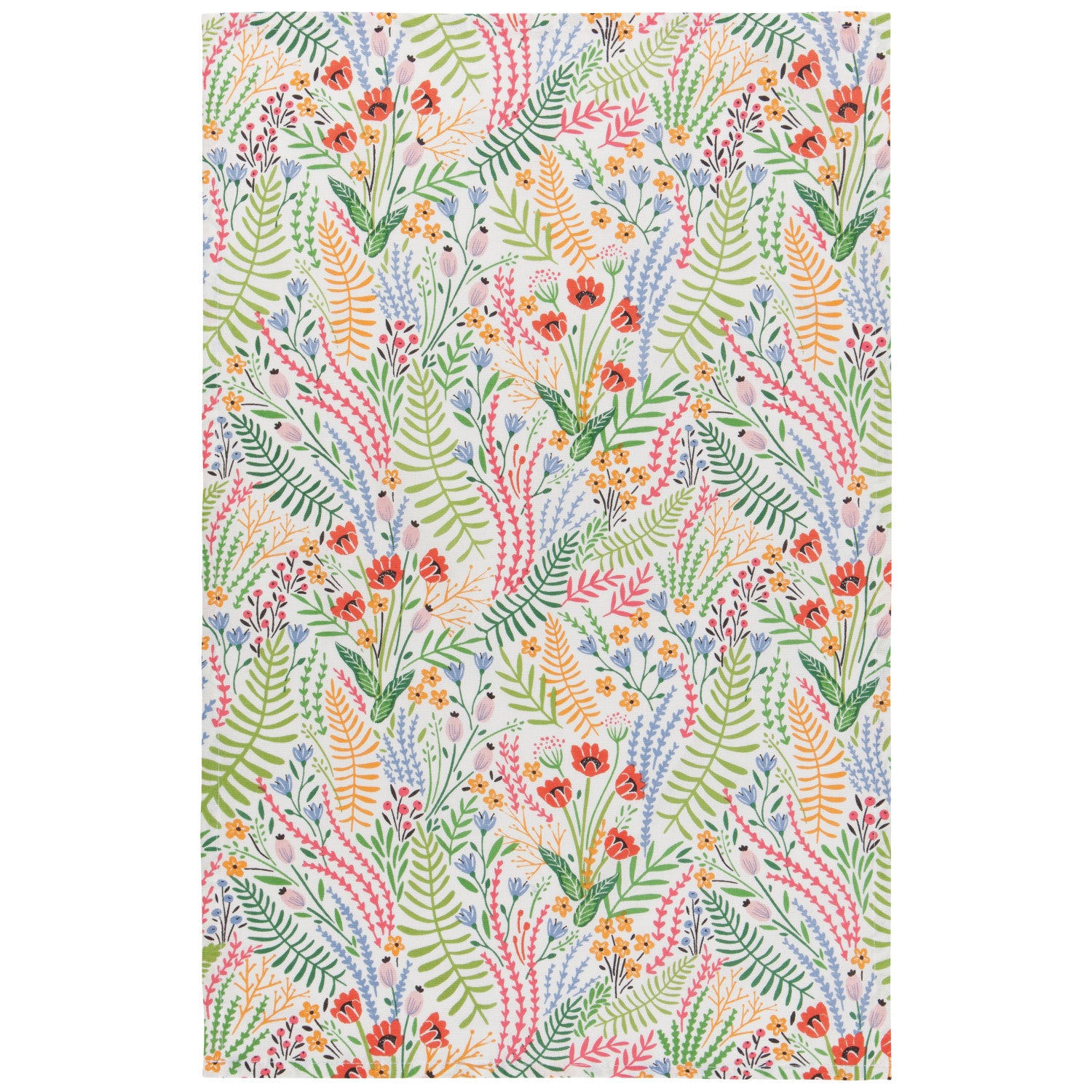 Bouquet Printed Cotton Dishtowel