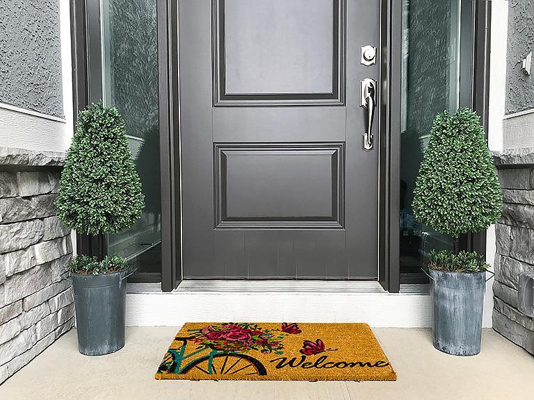 Butterfly and Bike Doormat