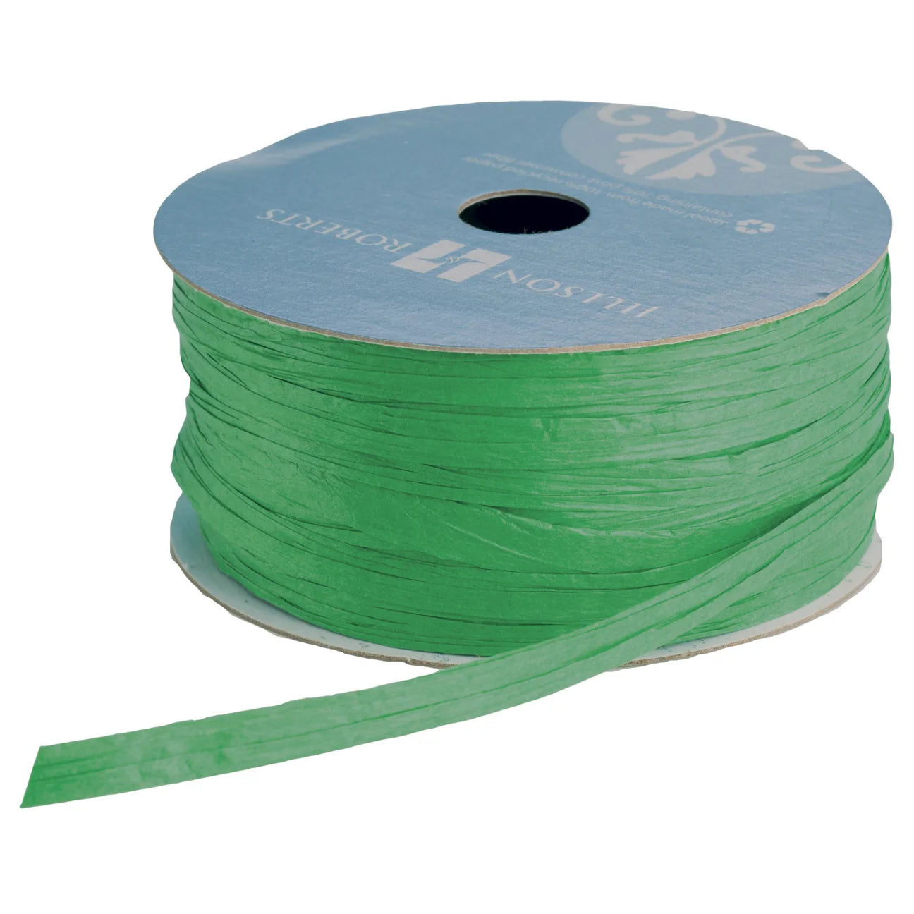 Paper Raffia Ribbon - Green (1/4" x 50')