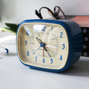 Retro Alarm Clock - Blue