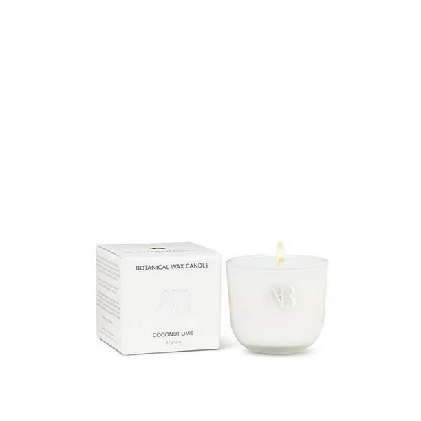 Aroma botanical mini wax candle - Coconut Lime