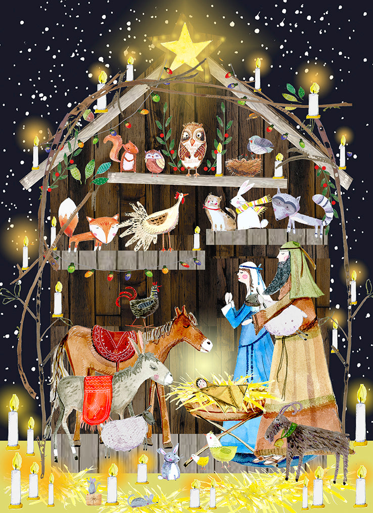 Nativity Scene Card