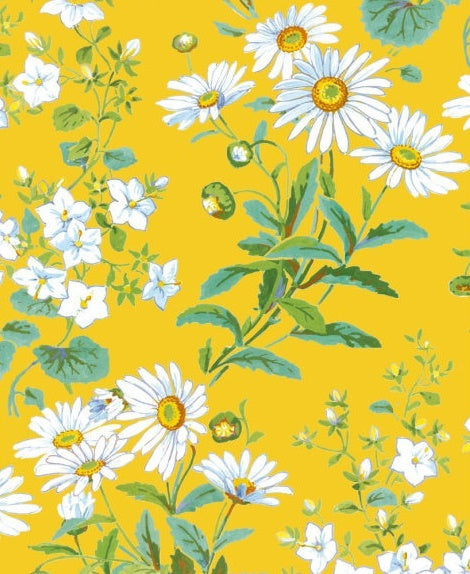 Yellow Daisies (floral wallpaper design) by Charlotte Horne Spiers (1844 - 1914) - Blank Card