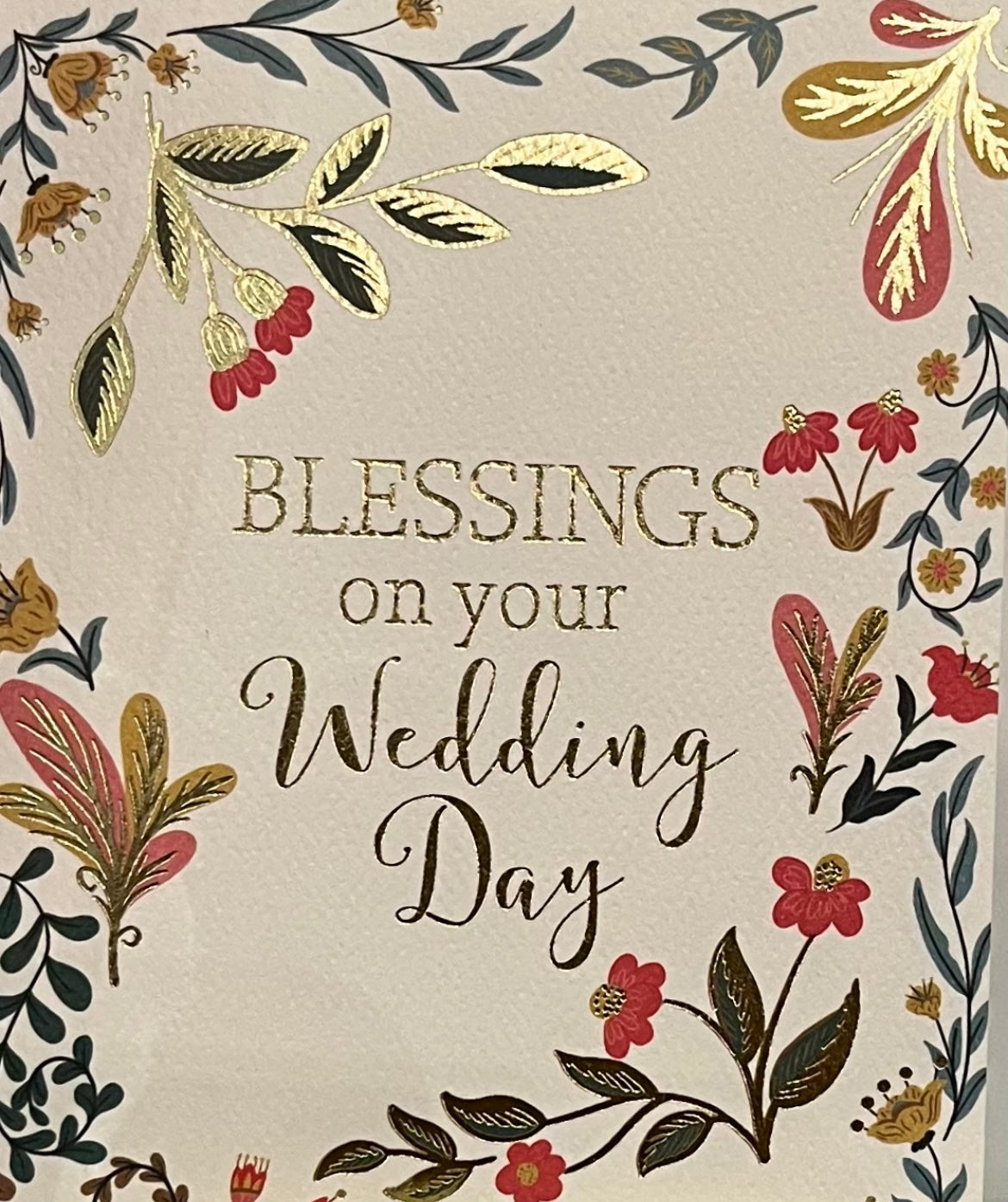 Blessings on Your Wedding Day Greeting Card