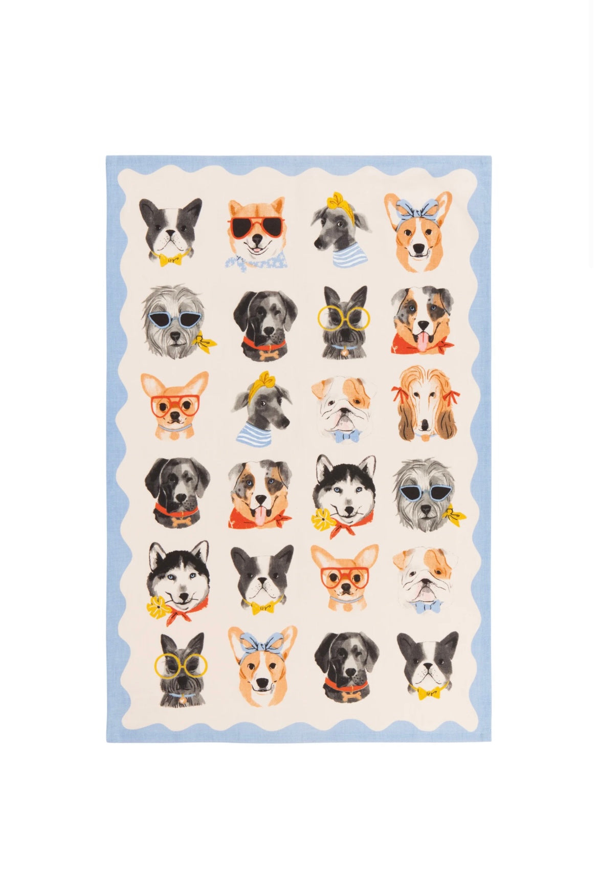 Uptown Dogs Printed Dishtowel