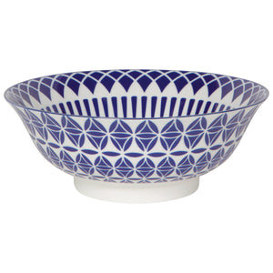 Blue Geo Stamped Bowl