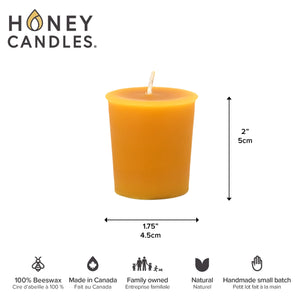 Natural Beeswax Votive Candle