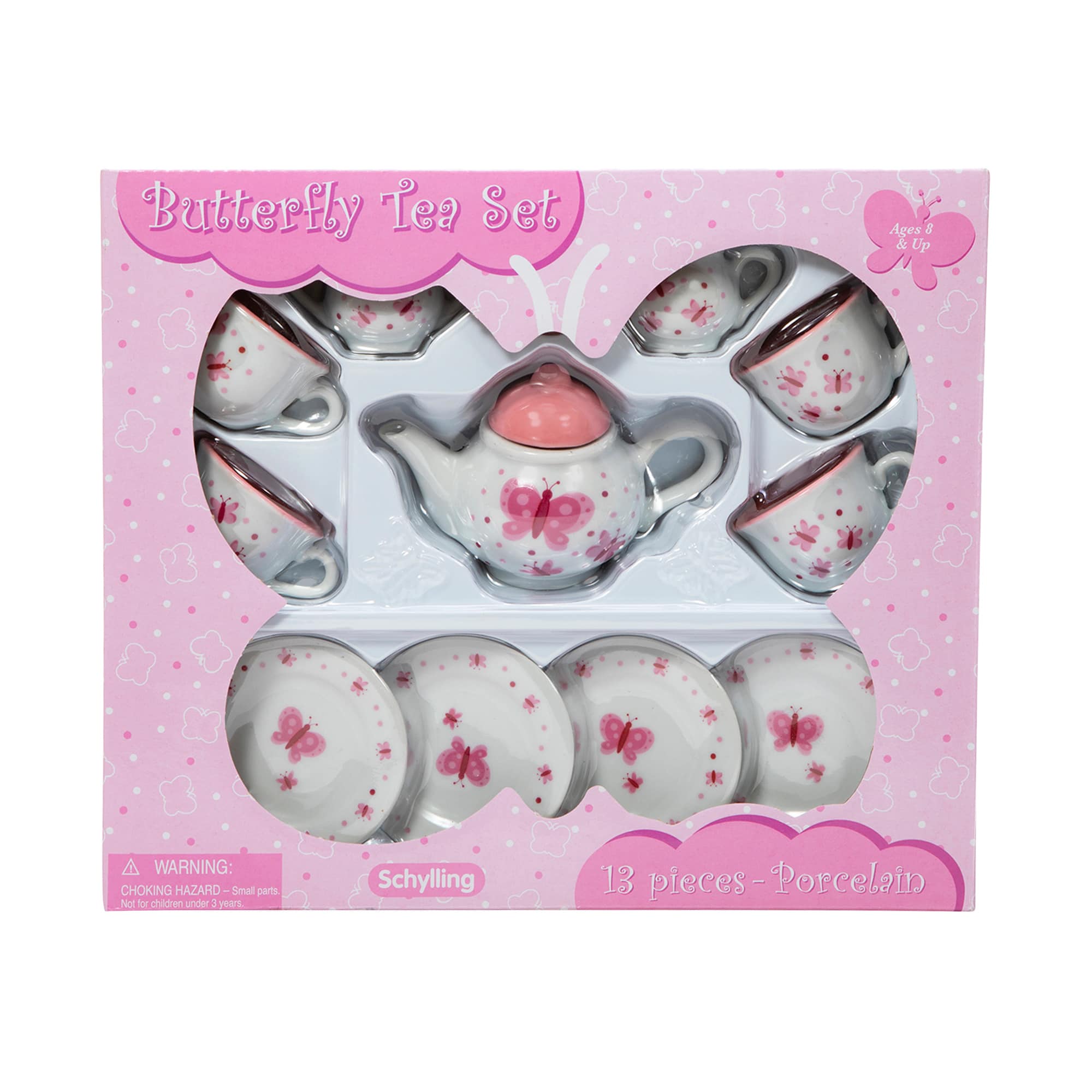 Porcelain Butterfly Tea Set