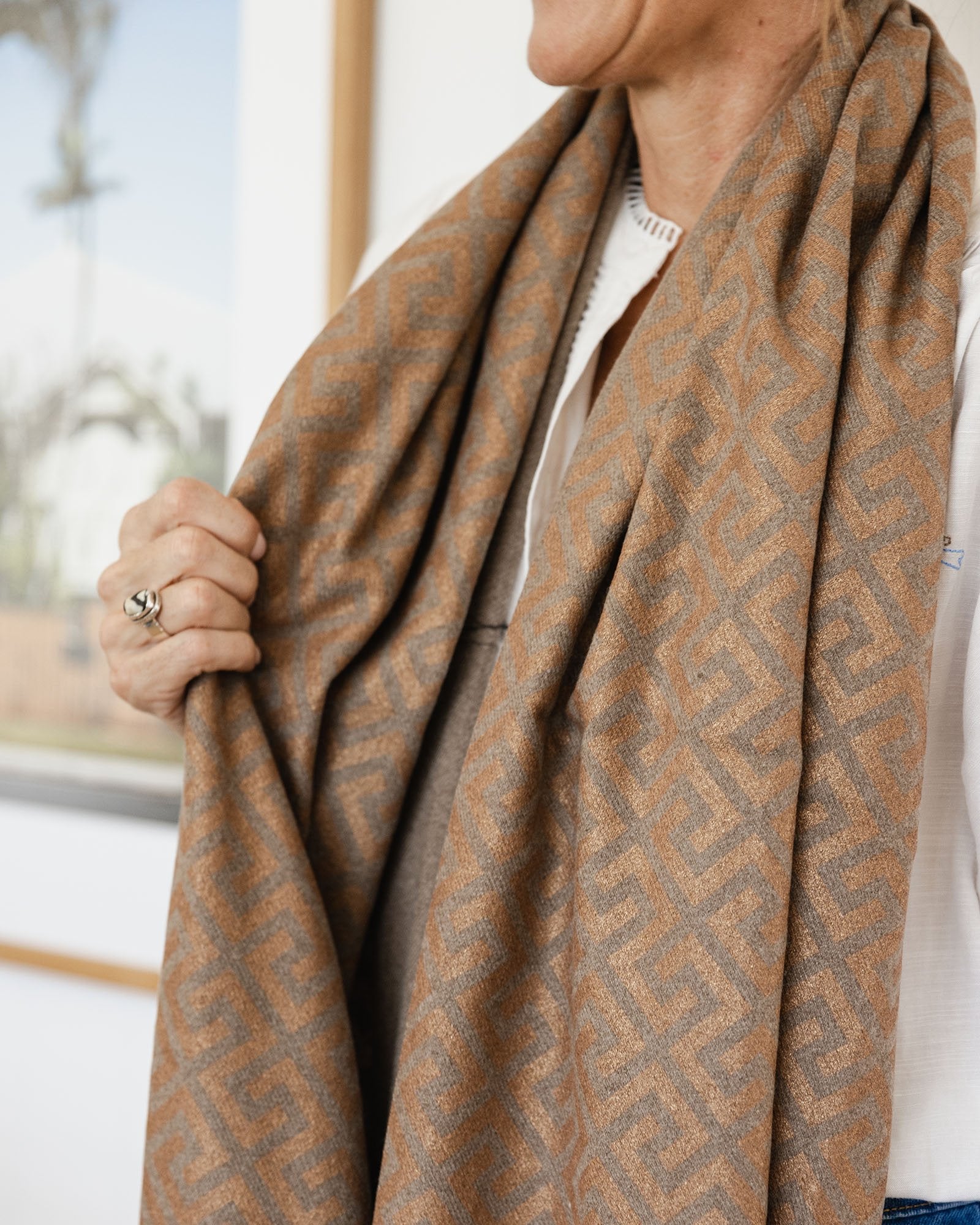 Cairo Scarf - Coffee