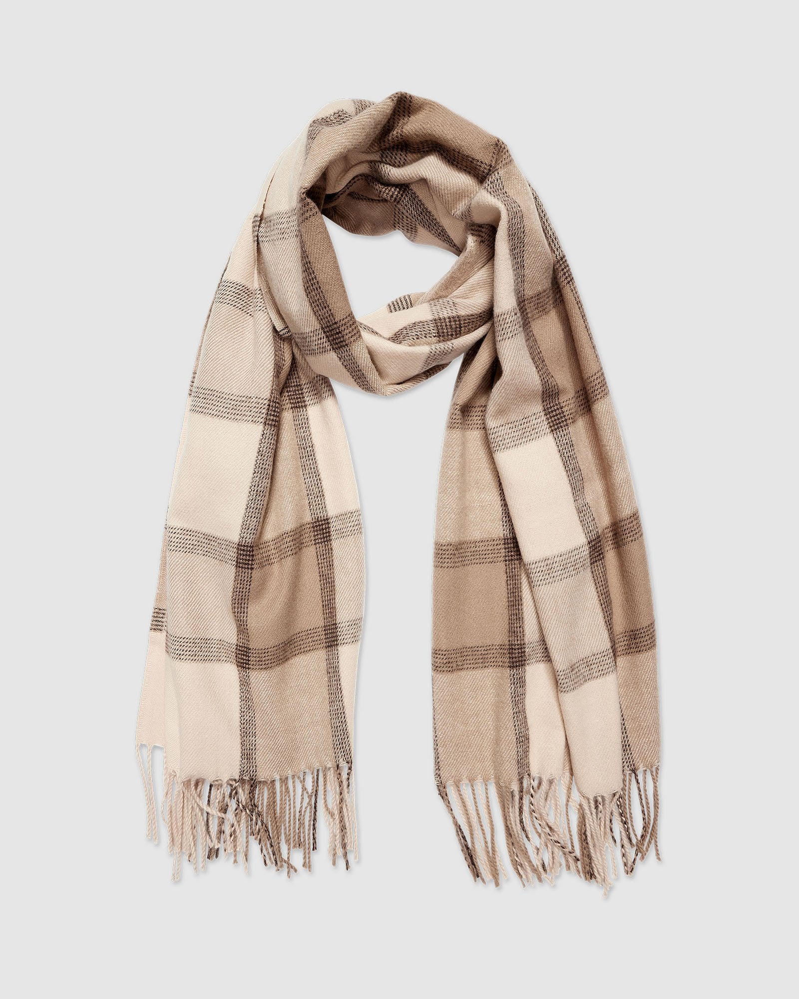 Edinburgh Scarf - Plaid Mocha