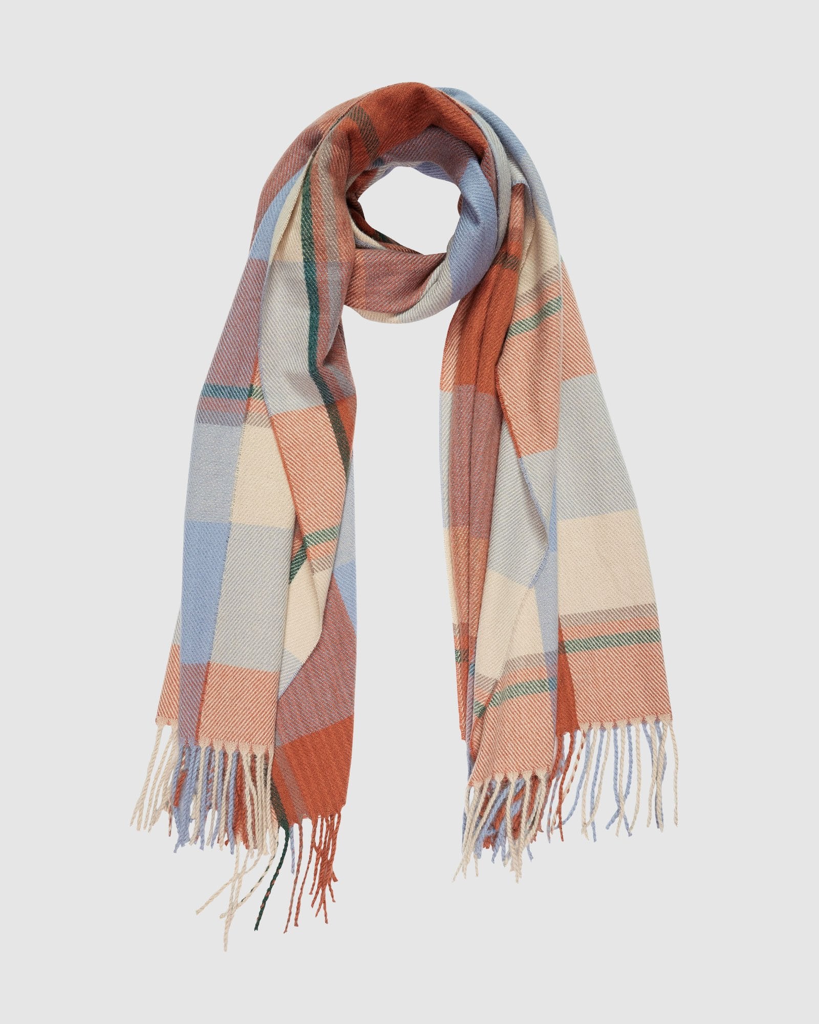 Balmoral Scarf - Blue Check