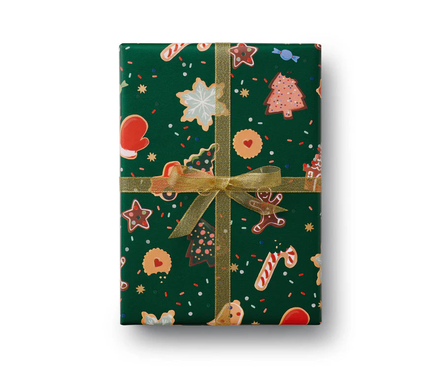 Rifle Christmas Cookies Wrapping Paper