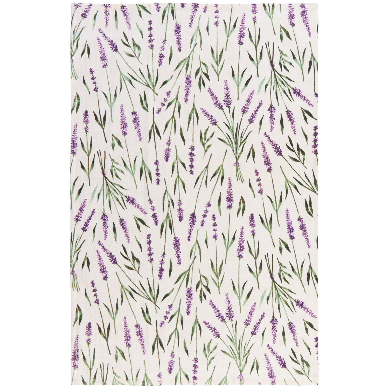 Lavender Printed Terry Dishtowel