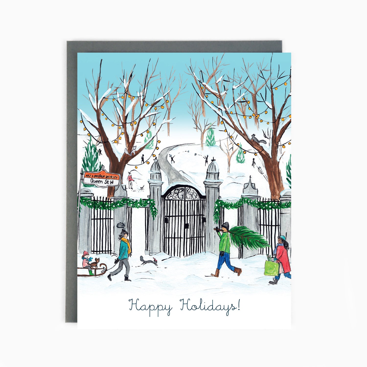 Toronto Trinity Bellwoods Holiday Greeting Card