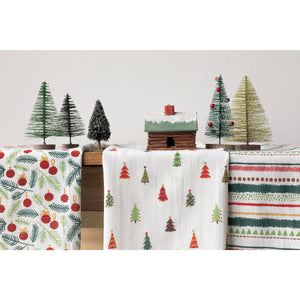 Merry and Bright Bakers Floursack Dishtowels (Set of 3)