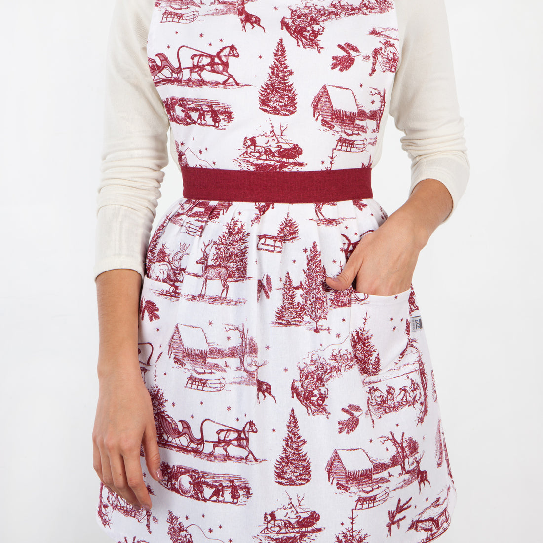 Winter Toile Classic Apron