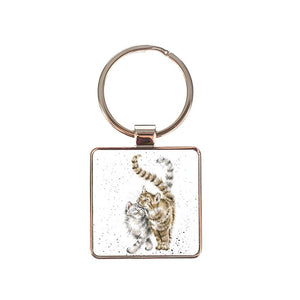 Feline Good Cat Key Chain