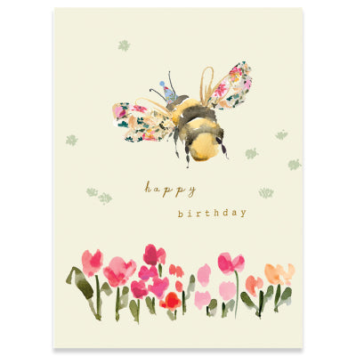 Meadow Bee Birthday Card