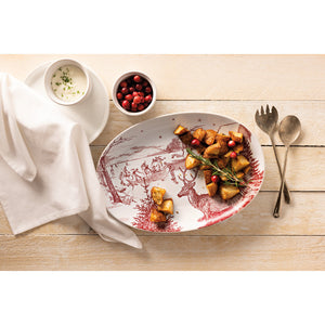 Winter Toile Serving Platter