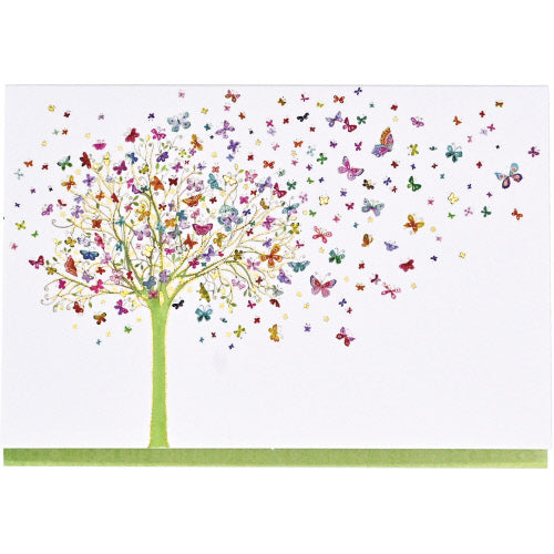 Tree Butterflies Note Cards