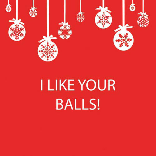 I Like Your Balls Holiday Napkins