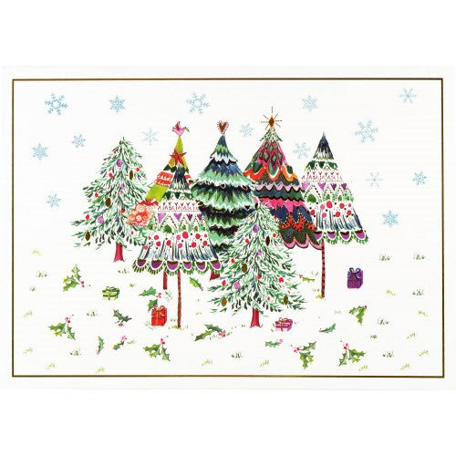 Merry Evergreens Deluxe Boxed Holiday Cards